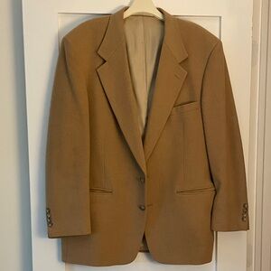 Elegant Tan Camel Hair Blazer